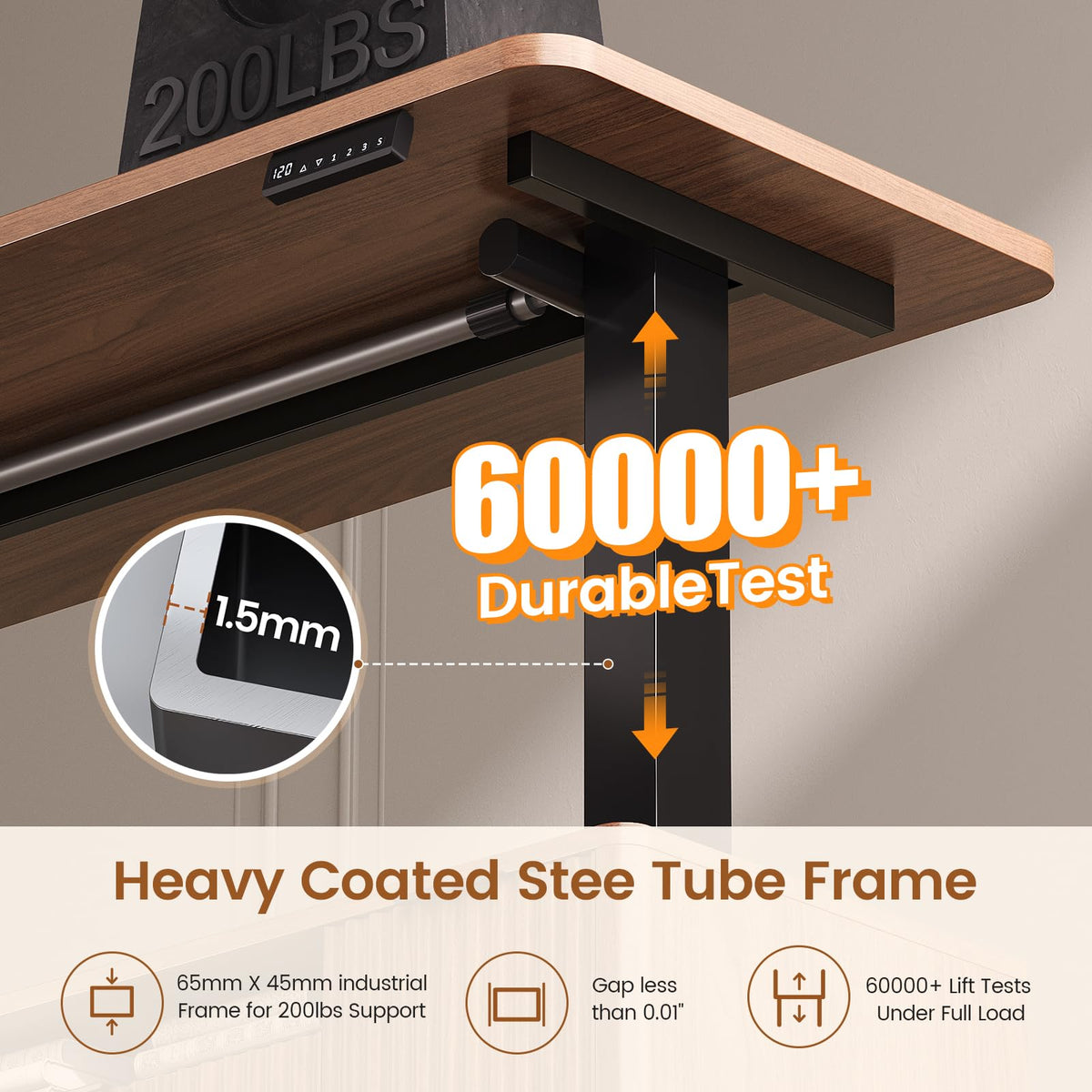 L Shaped Electric Standing Desk with 4 Drawers L790465
