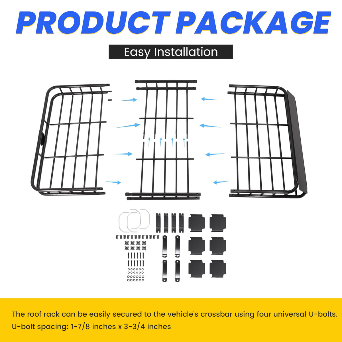 Adjustable Roof Rack Cargo Carrier G150733