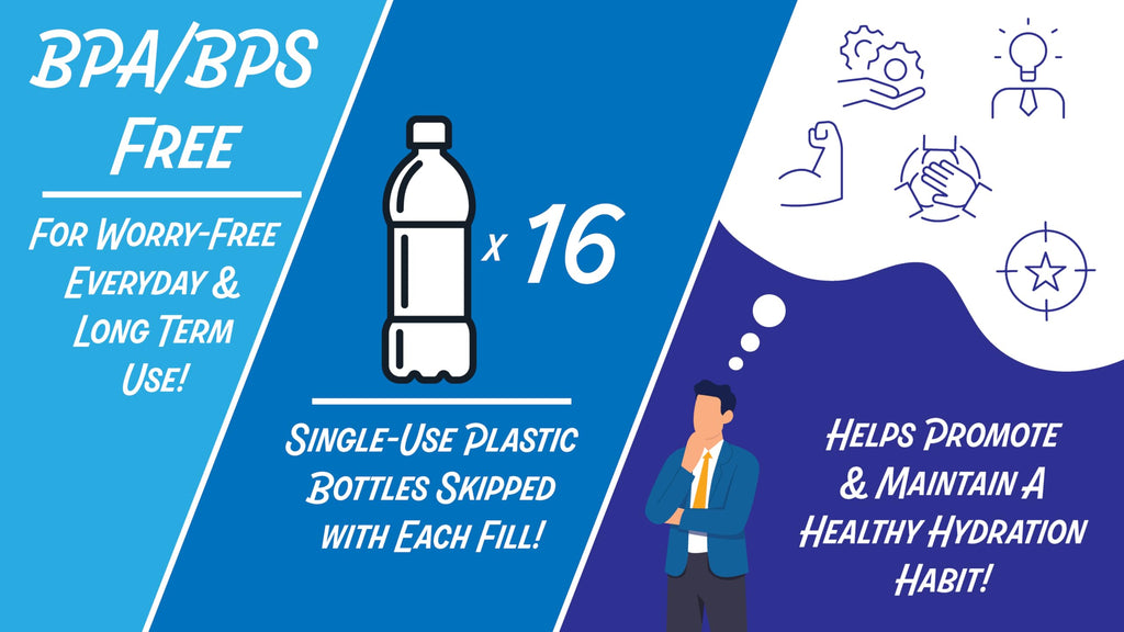 BPA Free 2 Gallon Refrigerator Bottle with Spigot and Integrated Handle A4765