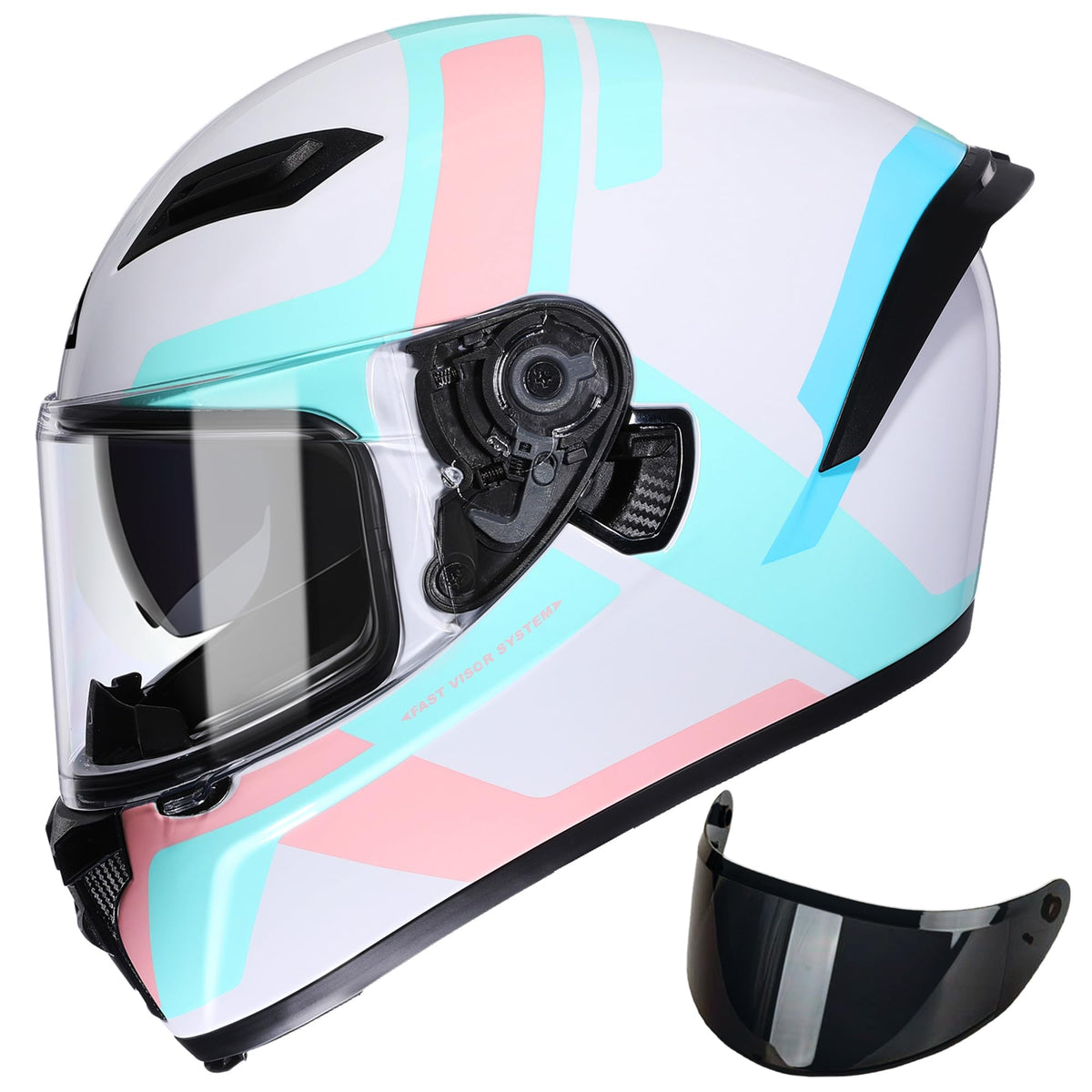 Full Face Motorcycle Helmet Dual Visor P624271