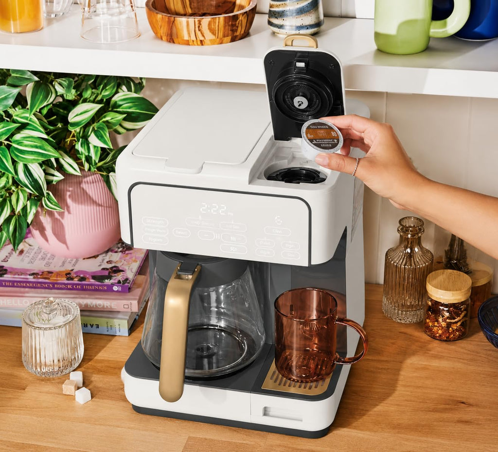Multi-Brew Coffee Maker 12-cup Carafe Single-Serve White P5979