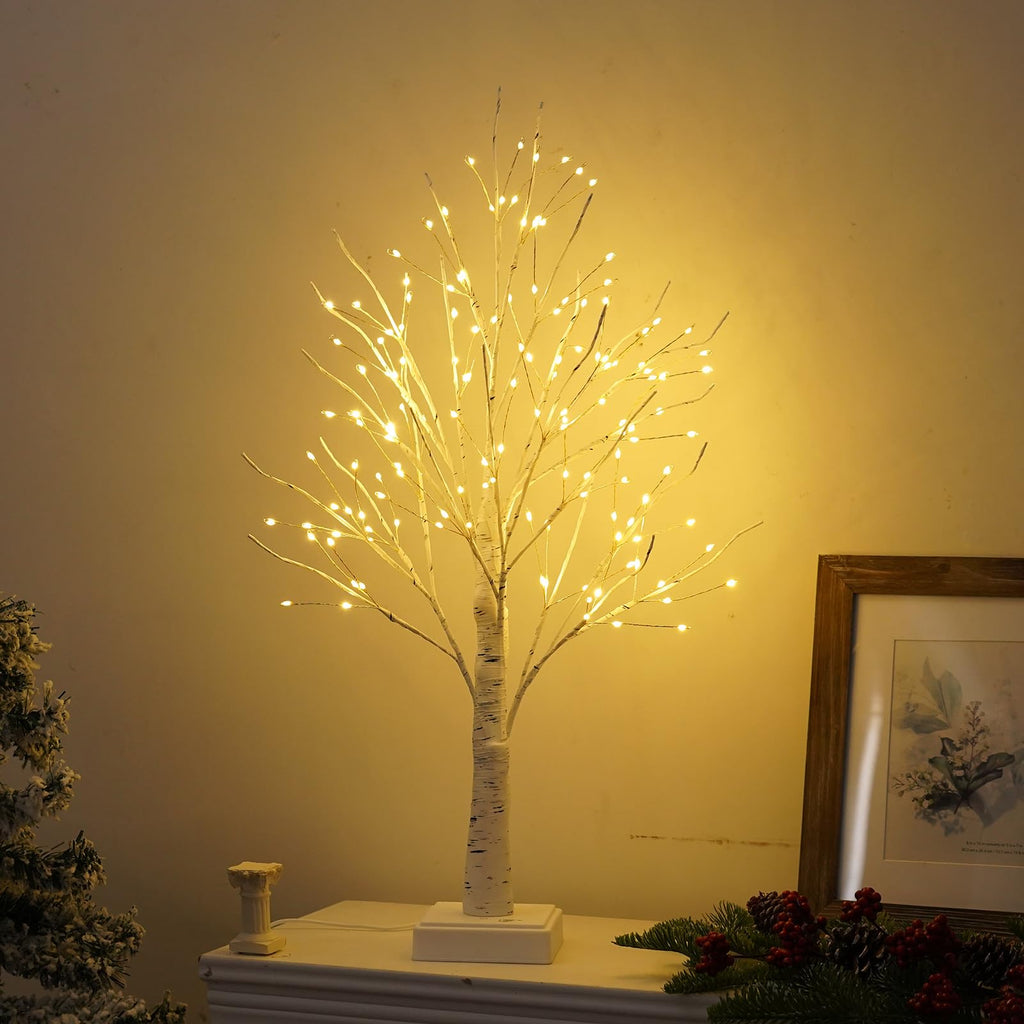 144 LED Birch Tree Lights with Remote Control V11925