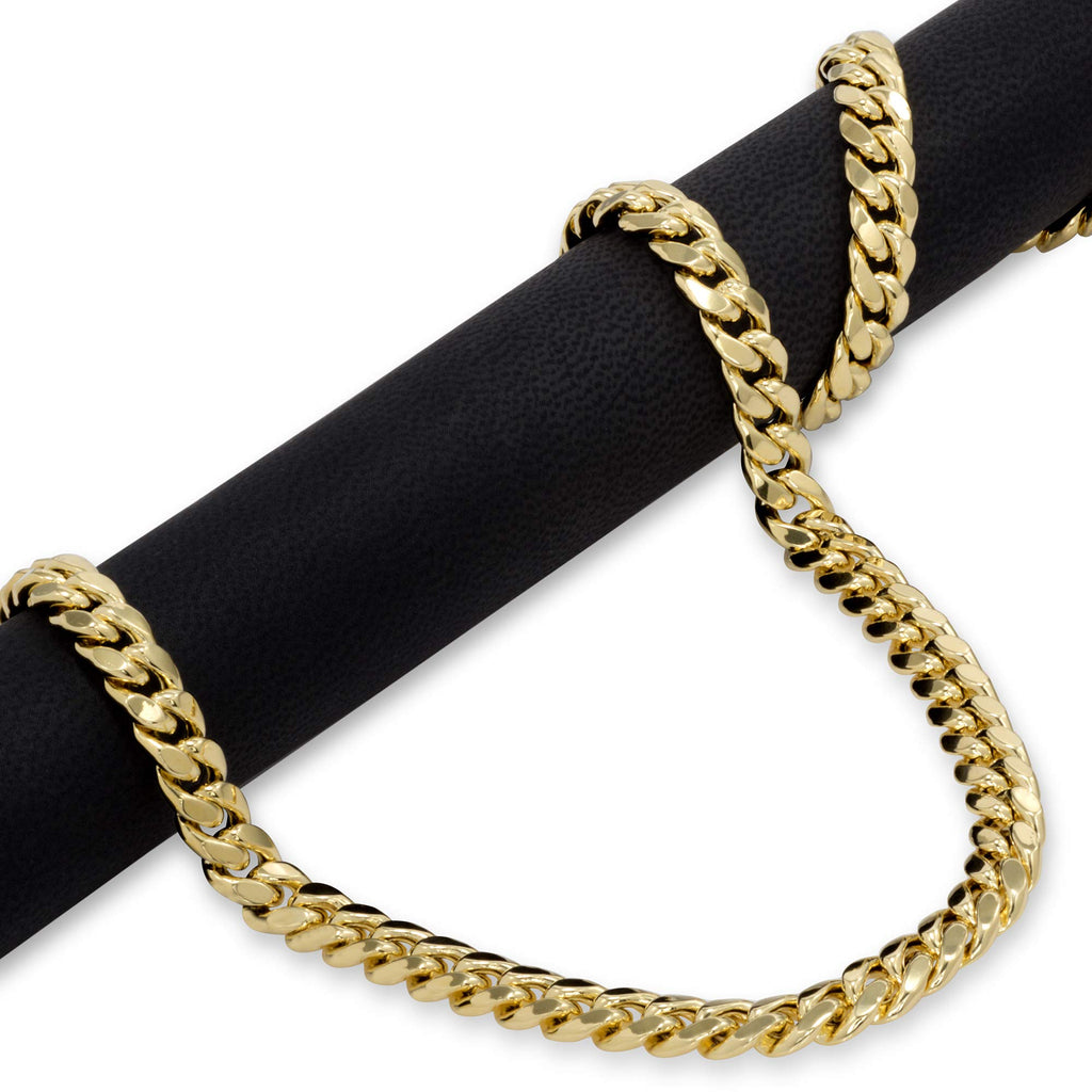 10k Yellow Gold Cuban Link Chain Necklace Y943870