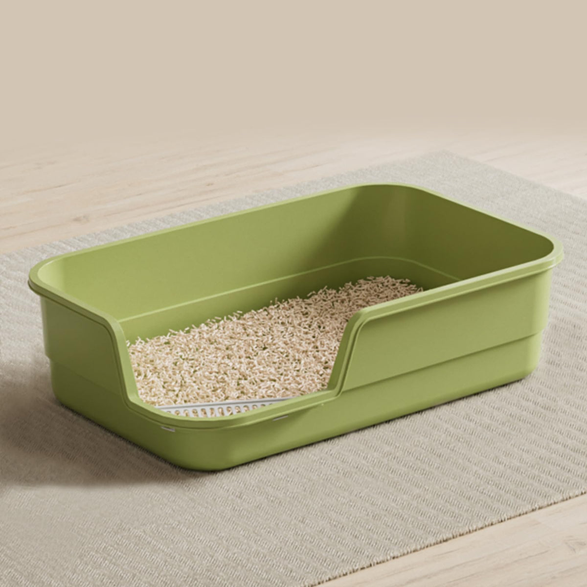 Extra Large High Sides Low Entry Cat Litter Box J761374