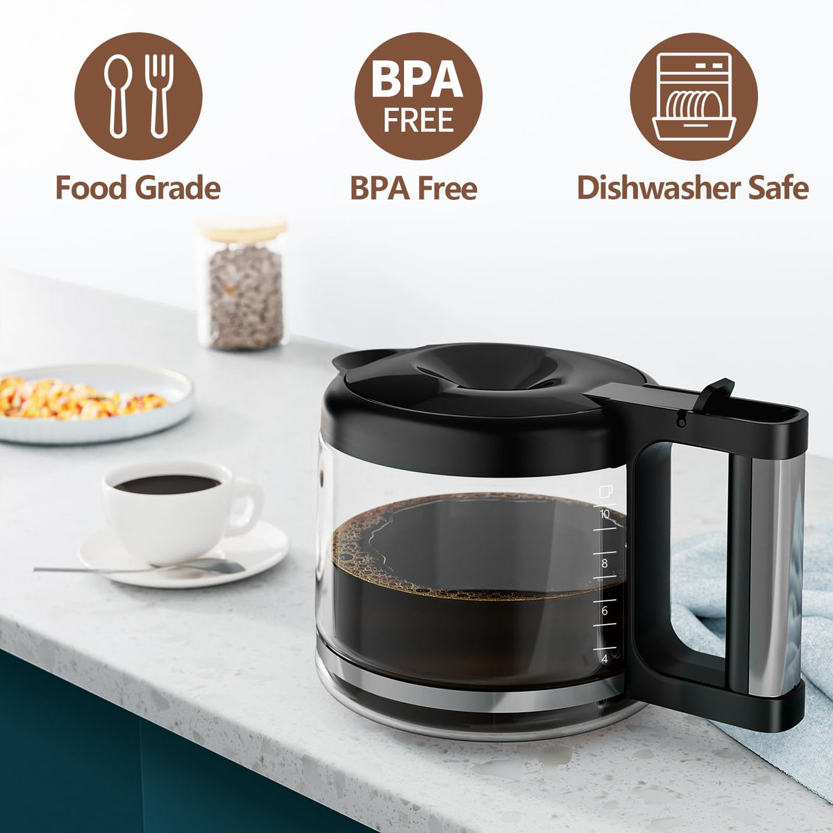 10-Cup Glass Coffee Pot Replacement K9617