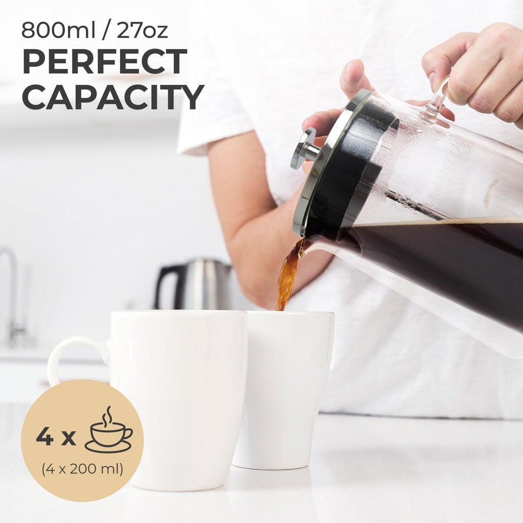 Glass French Press Coffee Maker 27oz Z3621