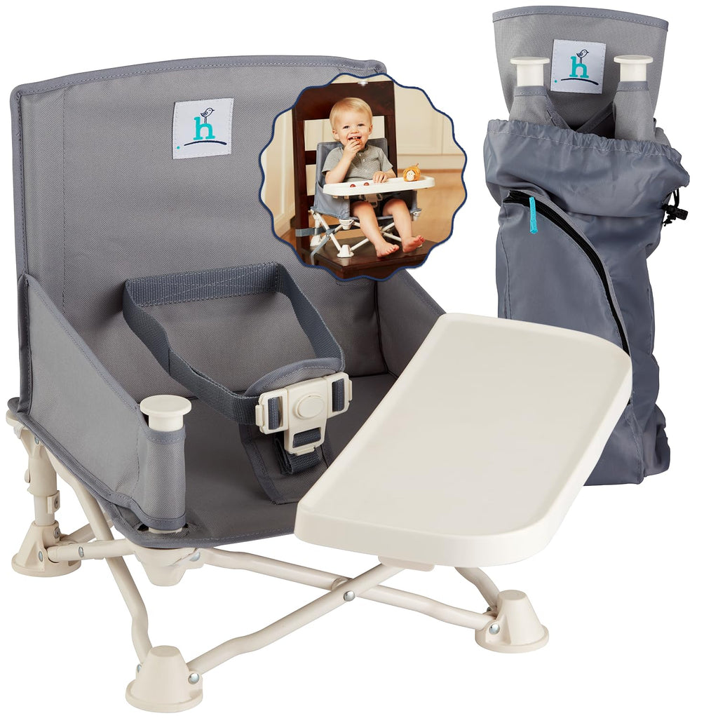 Grey Booster Seat with Tray C502
