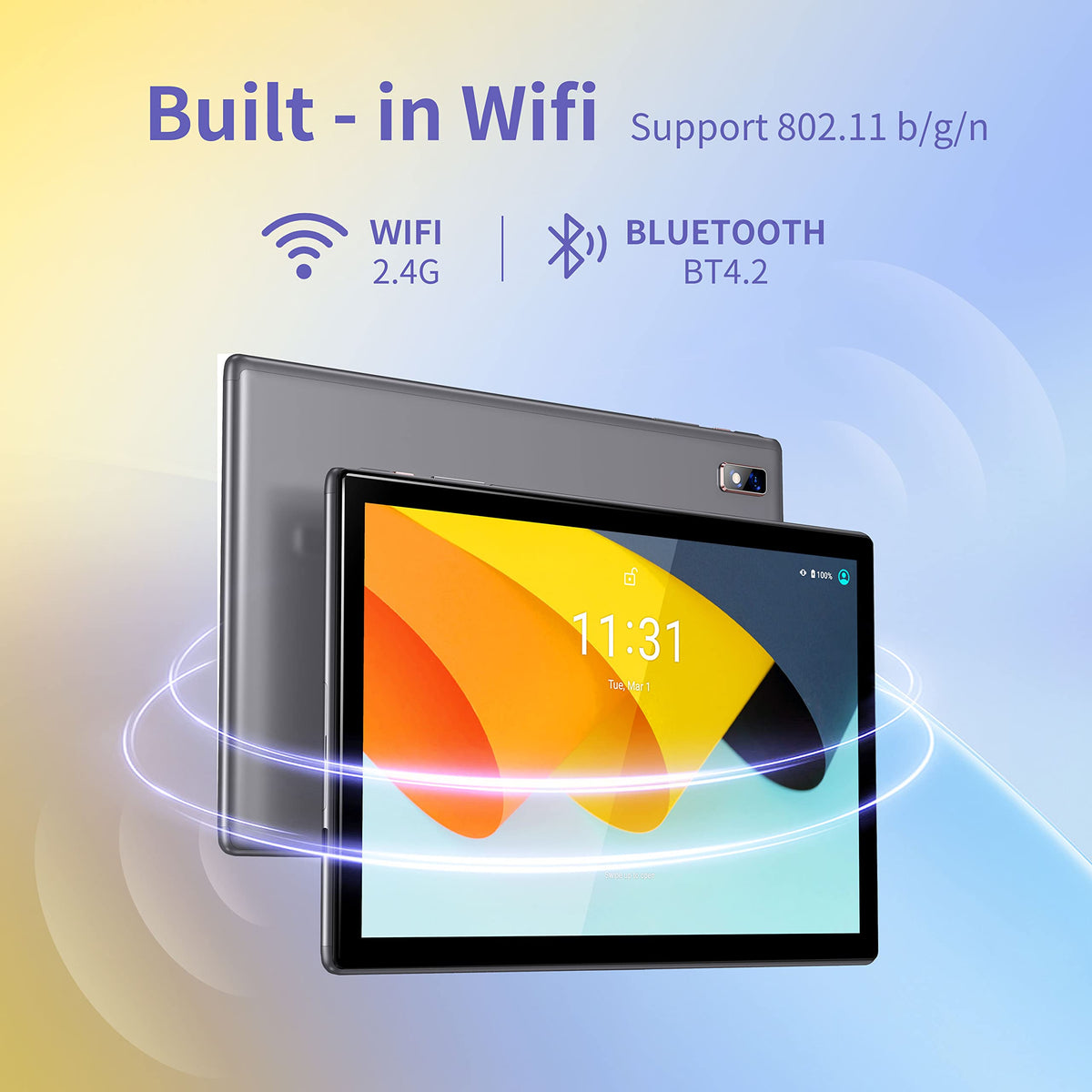 10.1 Inch Android 13 Tablet with Case J1842