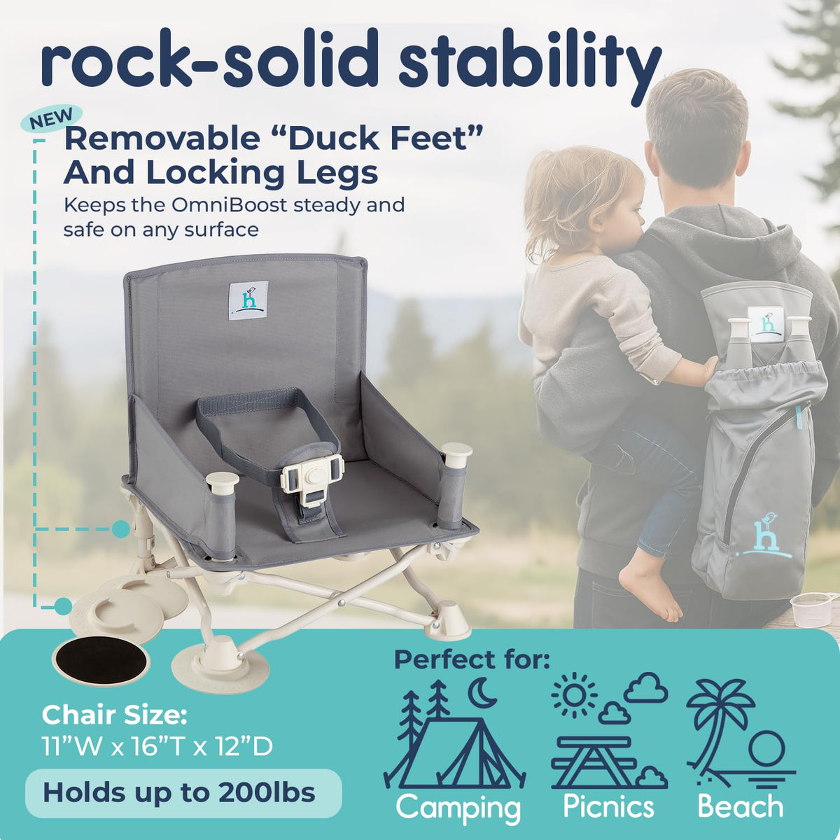 Grey Booster Seat with Tray C502