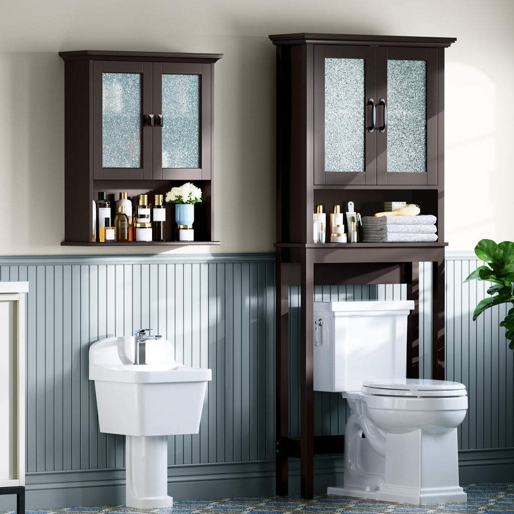 Wall Mount Bathroom Cabinet with Glass Door G5726