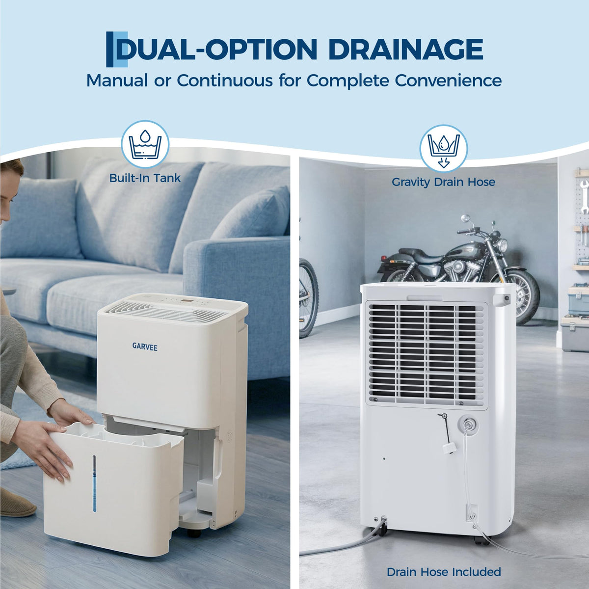 50 Pints Dehumidifier with Auto Defrost, 24H Timer, Auto Shut off F324