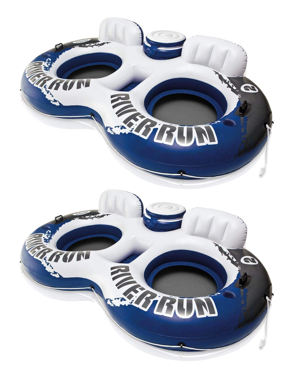 Inflatable 2-Person Floating Lake Lounge, 2-Pack I7686
