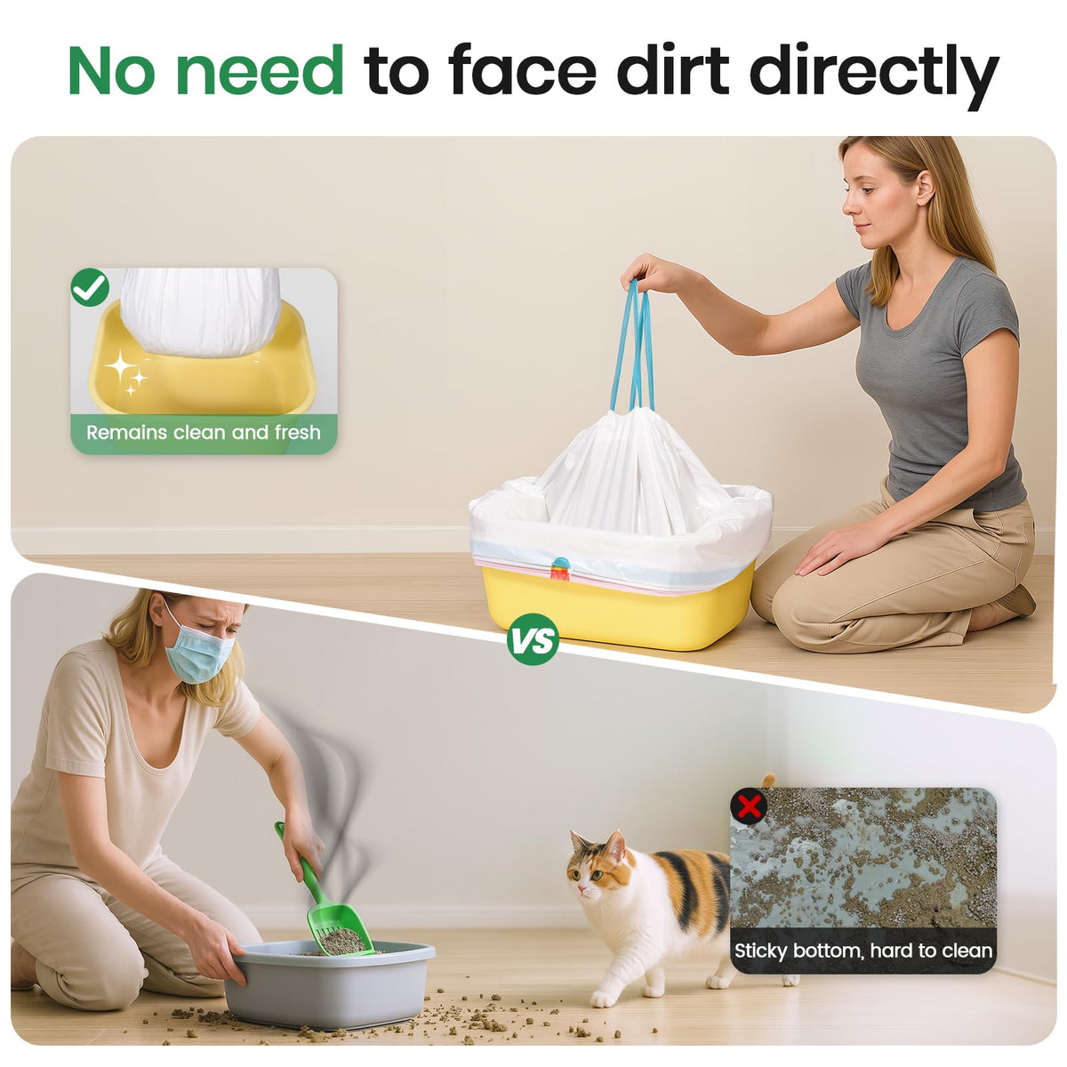 Heavy Duty Thickened Litter Box Liners 14 Pack N6273