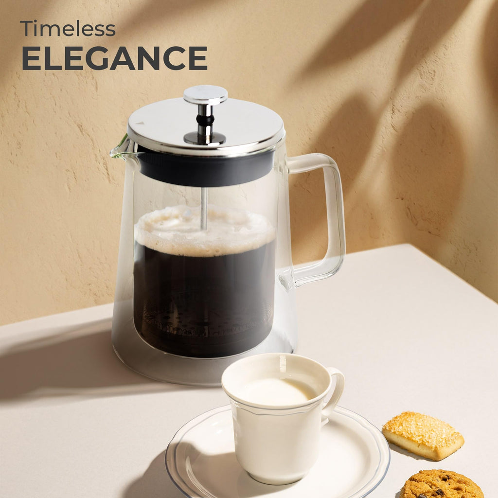 Glass French Press Coffee Maker 27oz Z3621
