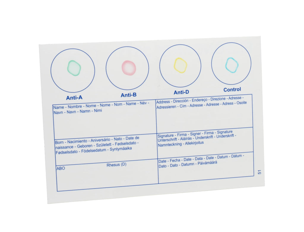 Blood Type Test 1 Pack E507345