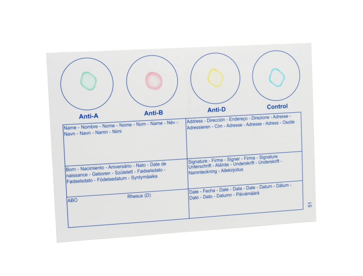 Blood Type Test 1 Pack E507345