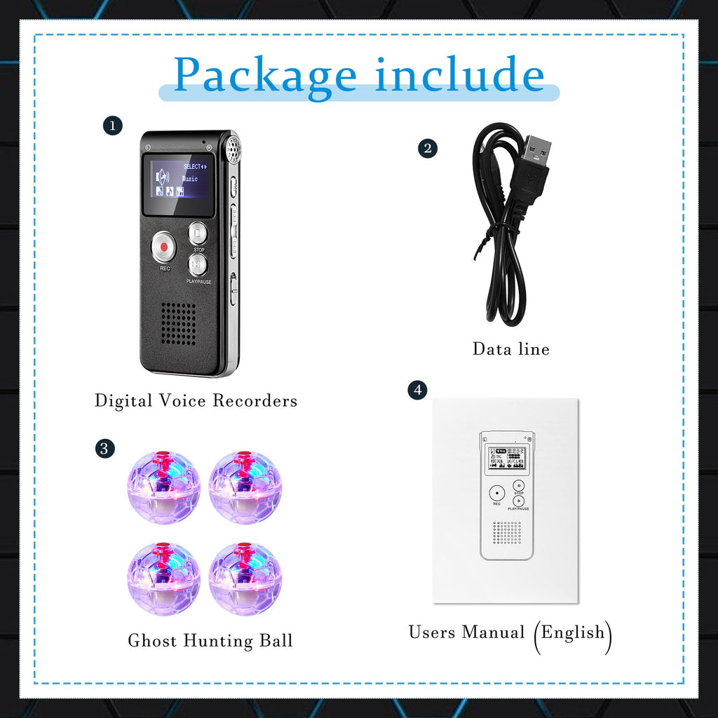 Black EVP Recorder Ghost Hunting Kit C5758