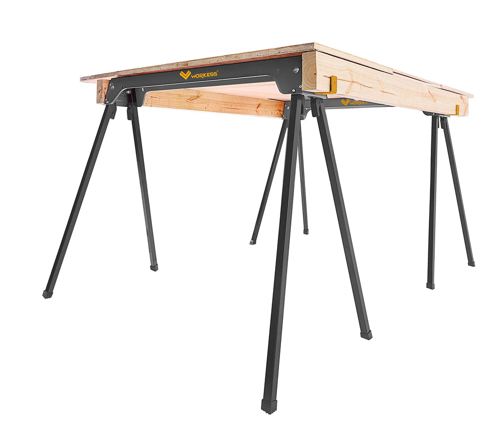 Heavy Duty Folding Saw Horses 2 Pack 2200 Lbs Load Capacity N45906