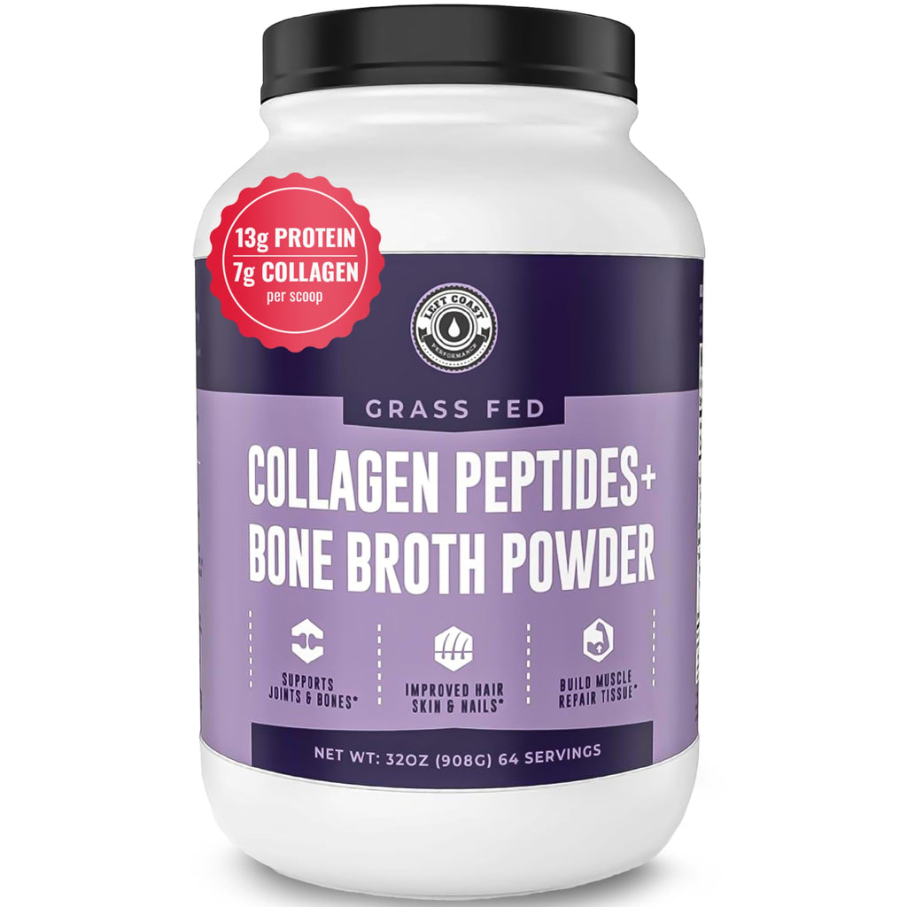 Collagen Bone Broth Powder, Unflavored, 2lb C956