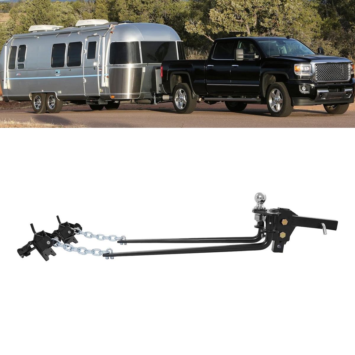 14000Lbs Weight Distribution Hitch with Sway Control S3213