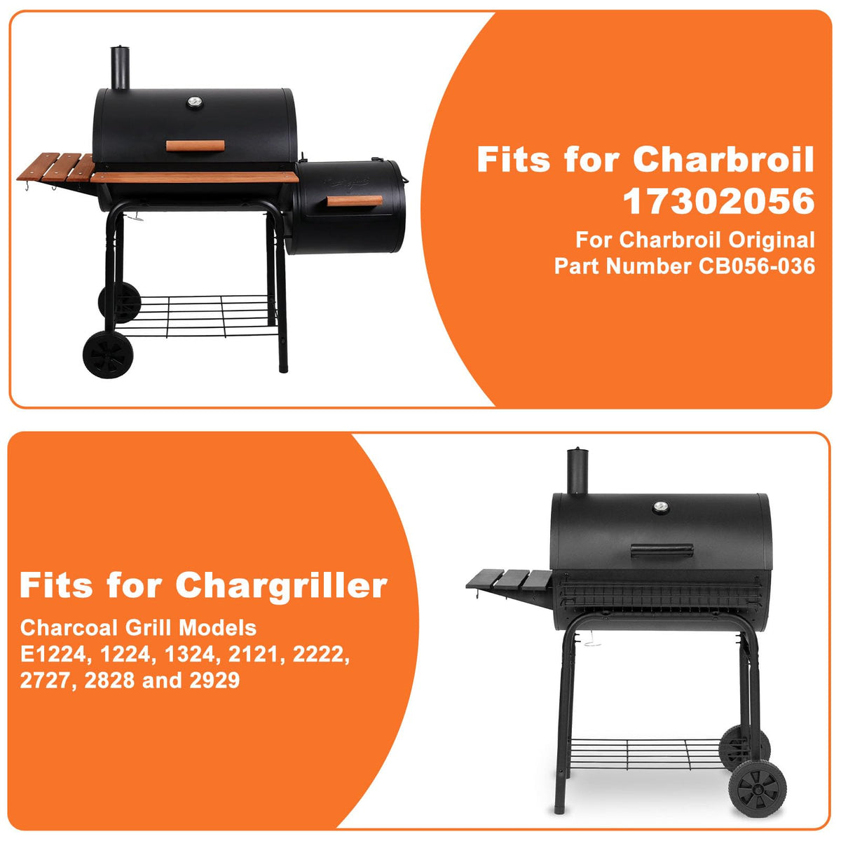 27 Inch Ash Pan Replacement with 2pcs Fire Grate Hangers U520