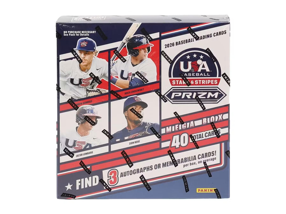 2026 Panini USA Stars & Stripes Prizm Baseball Mega Trading Card Box D47737