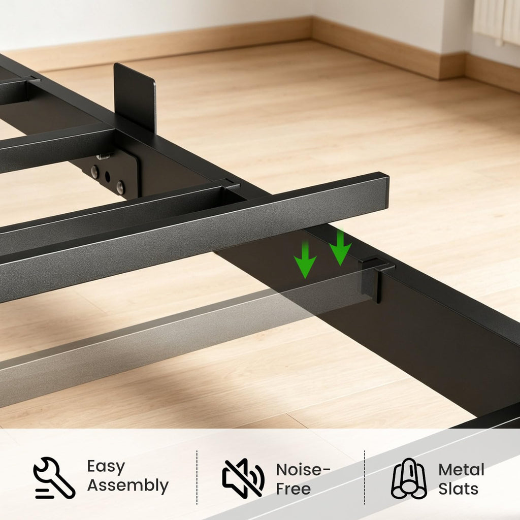 Full Floating Bed Frame with LED Lights Q41312