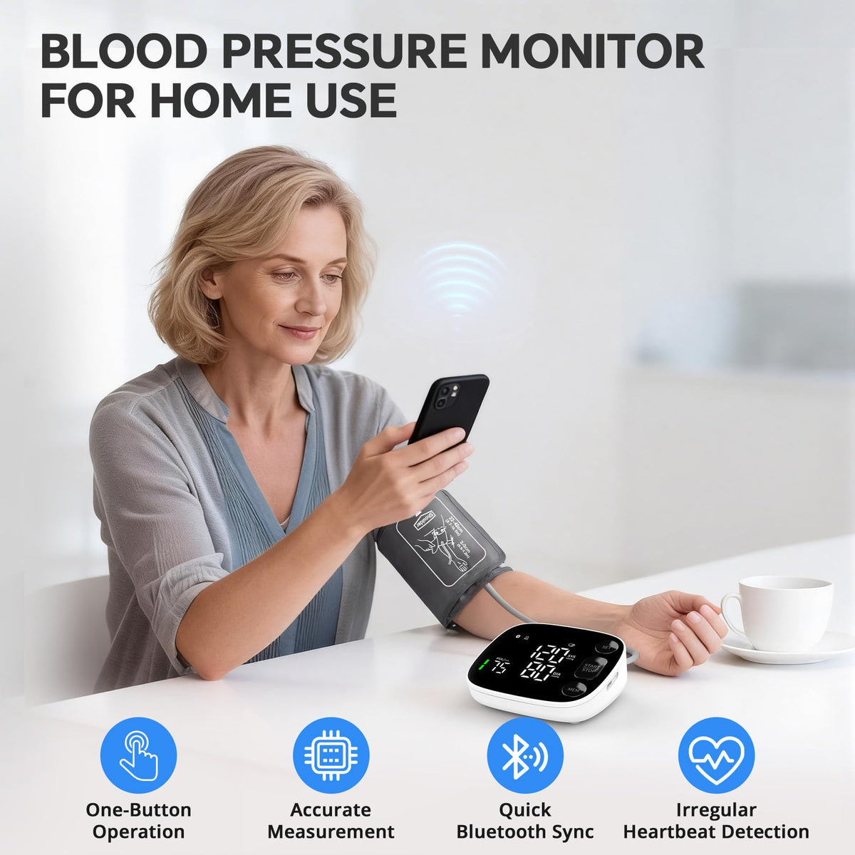 Blood Pressure Monitor Bluetooth Upper Arm F555417