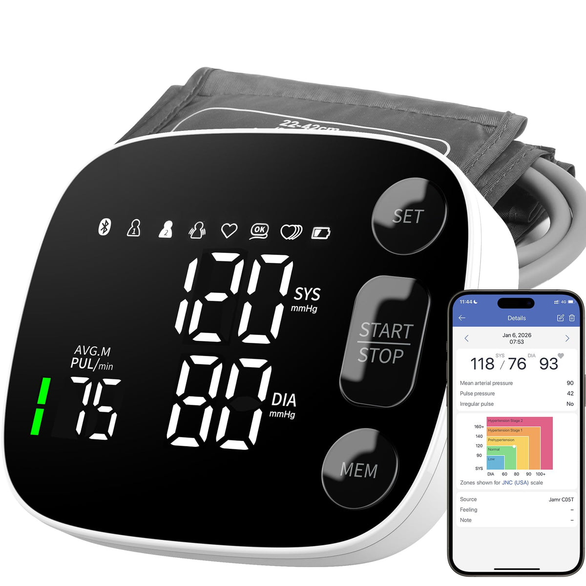 Blood Pressure Monitor Bluetooth Upper Arm F555417