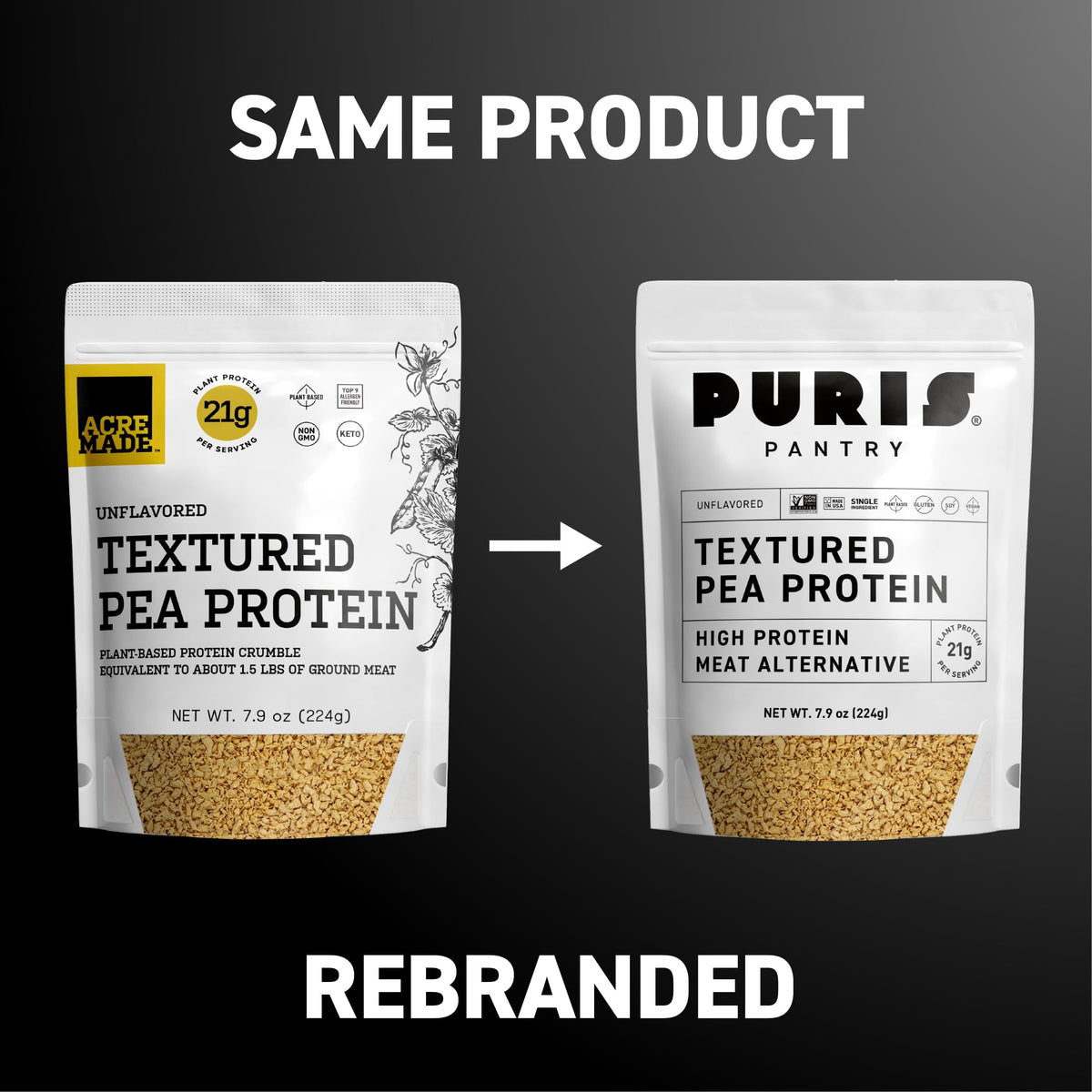 Textured Pea Protein 21g 5 lb Bulk U4233
