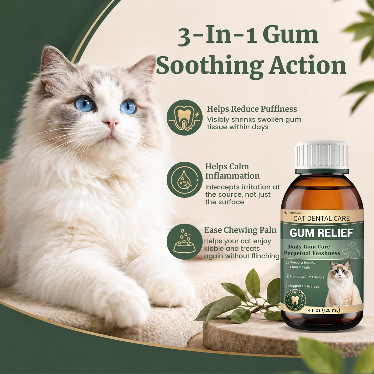 Cat Dental Care Gingivitis Treatment M9323