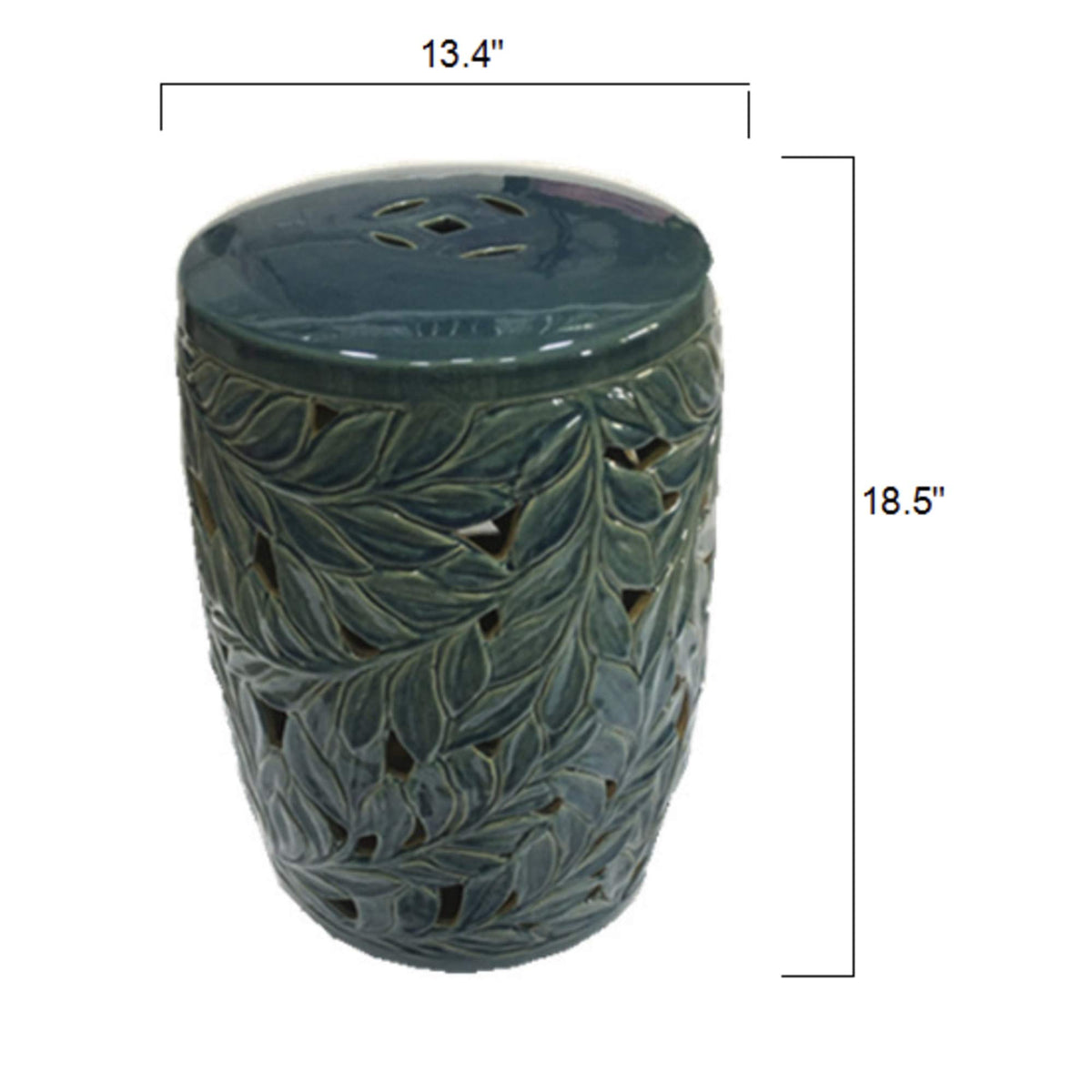 Teal Indoor/Outdoor Garden Stool U17031