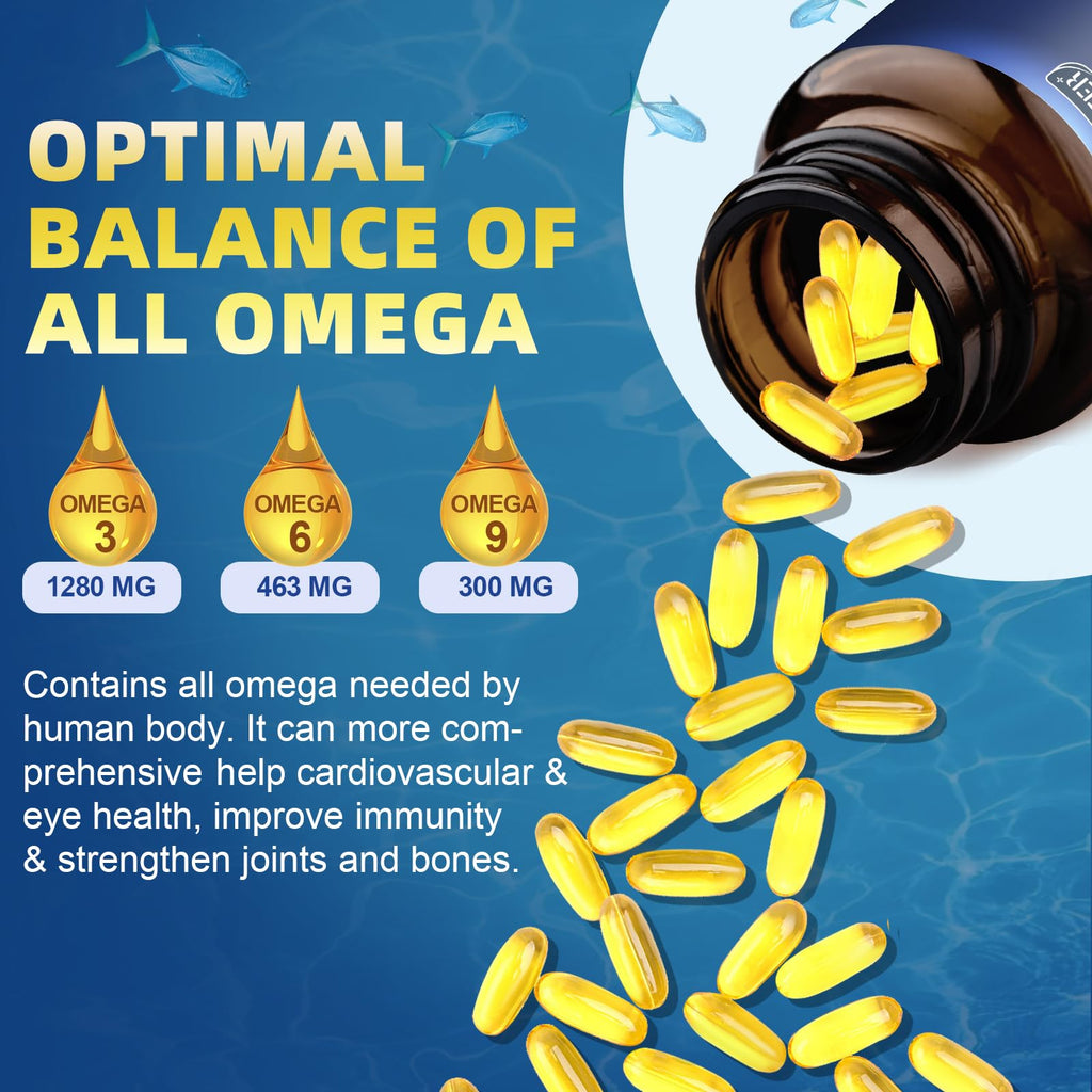 Triple Omega 3-6-9 Fish Oil 2000mg 120 Softgels R426100
