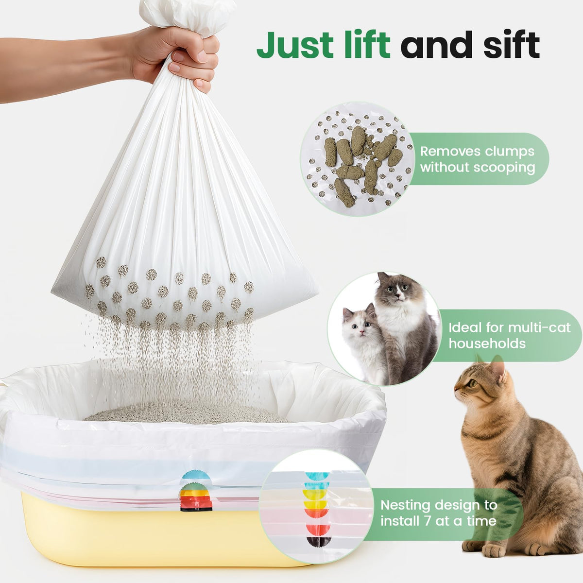 Heavy Duty Thickened Litter Box Liners 14 Pack N6273