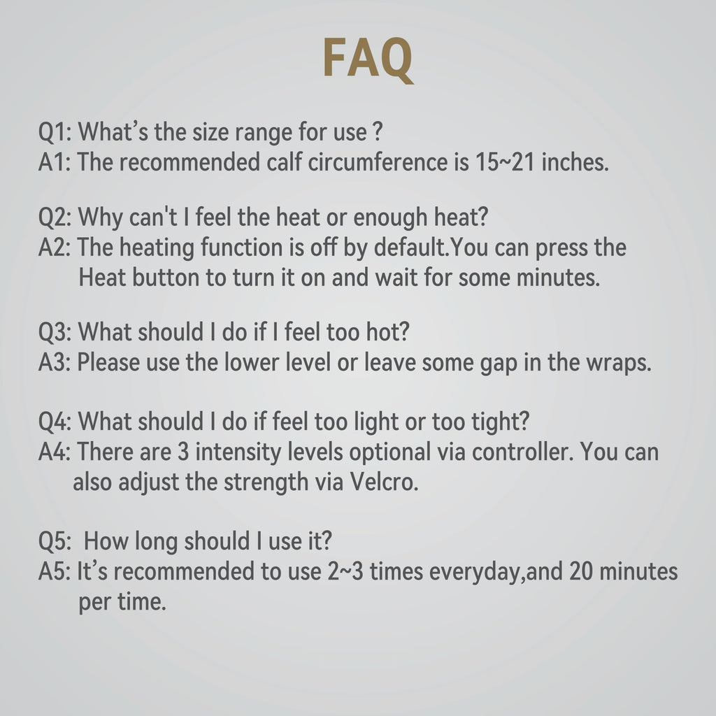 Air Compression Leg Massager with Heat U134