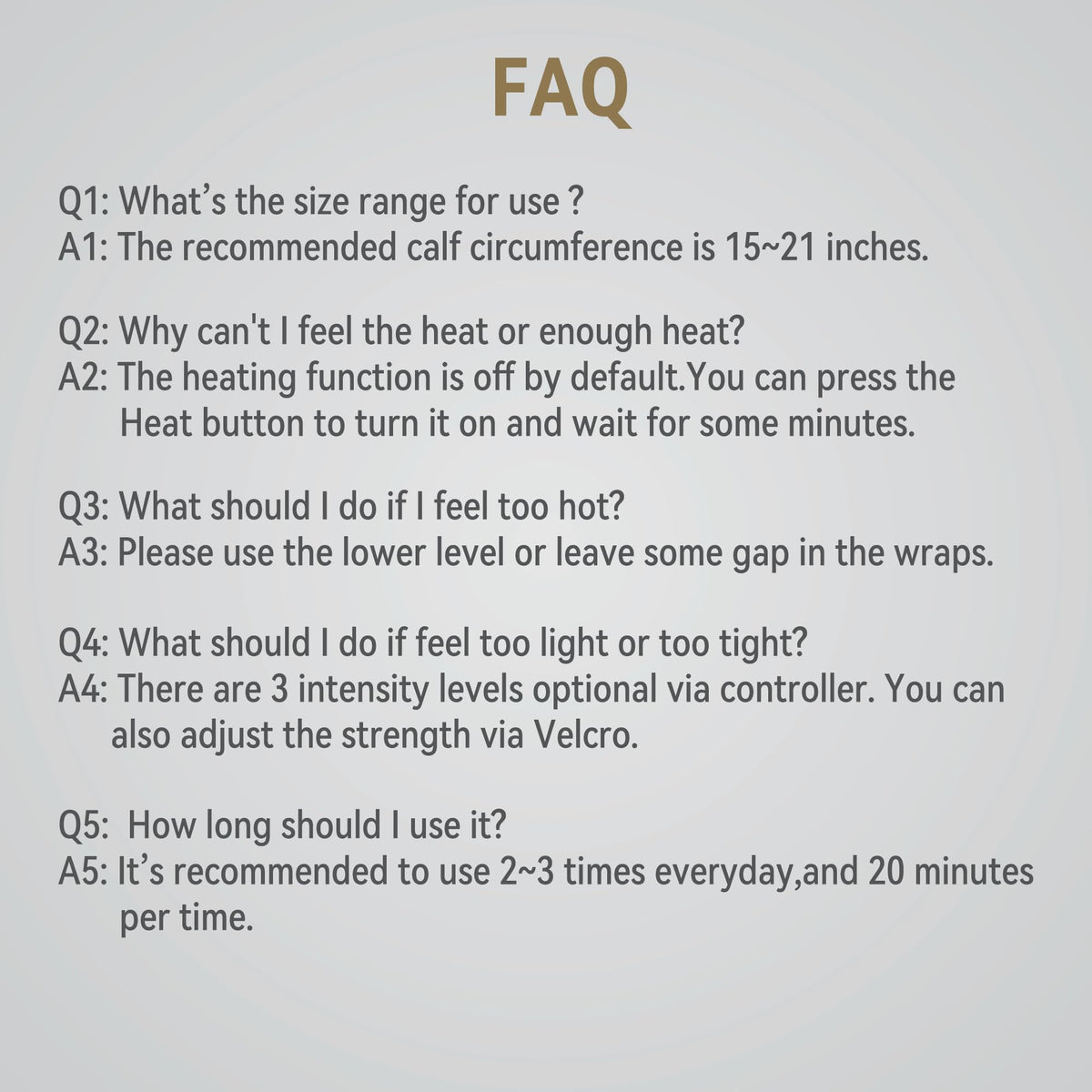 Air Compression Leg Massager with Heat U134