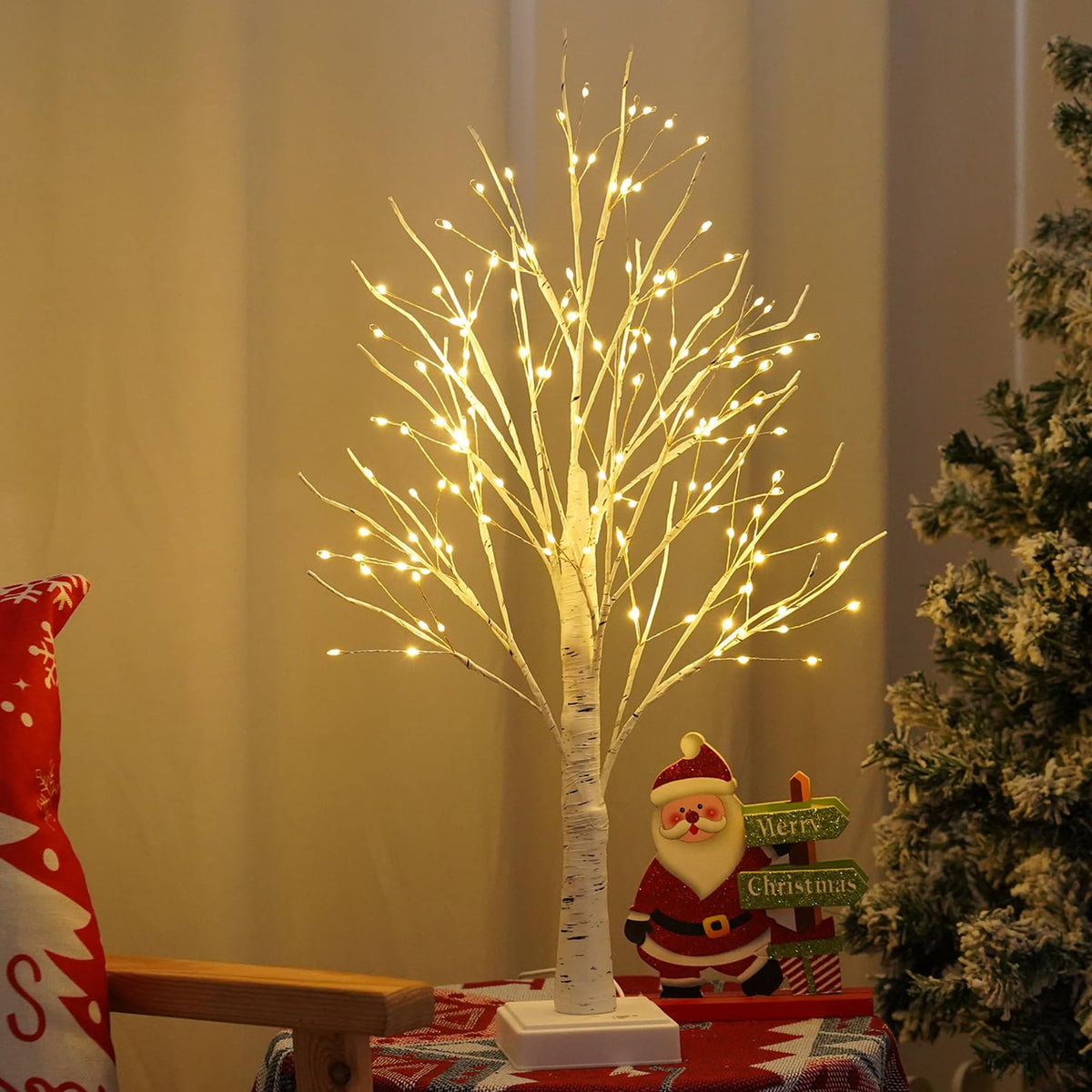 144 LED Birch Tree Lights with Remote Control V11925