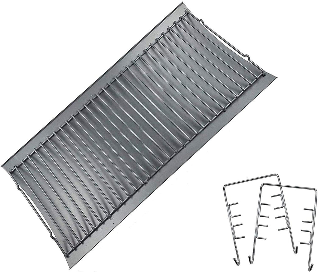 27 Inch Ash Pan Replacement with 2pcs Fire Grate Hangers U520