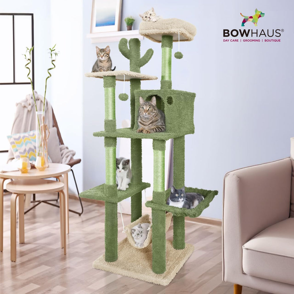 70-Inch Multi-Level Cat Tree with Plush Perch J23756