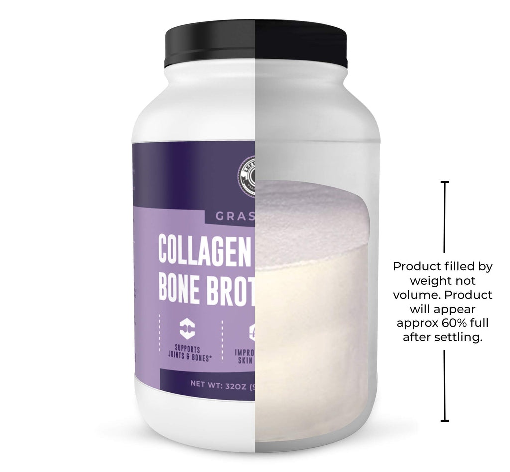 Collagen Bone Broth Powder, Unflavored, 2lb C956