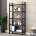 5 Tier Solid Wood Metal Bookcase M211