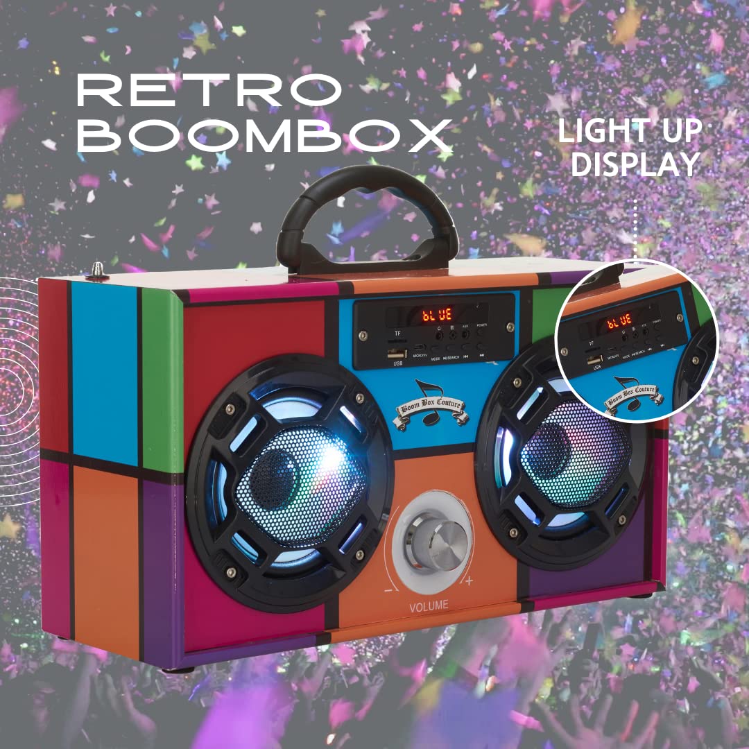 Bluetooth Speaker with FM Radio & LED Lights M80055