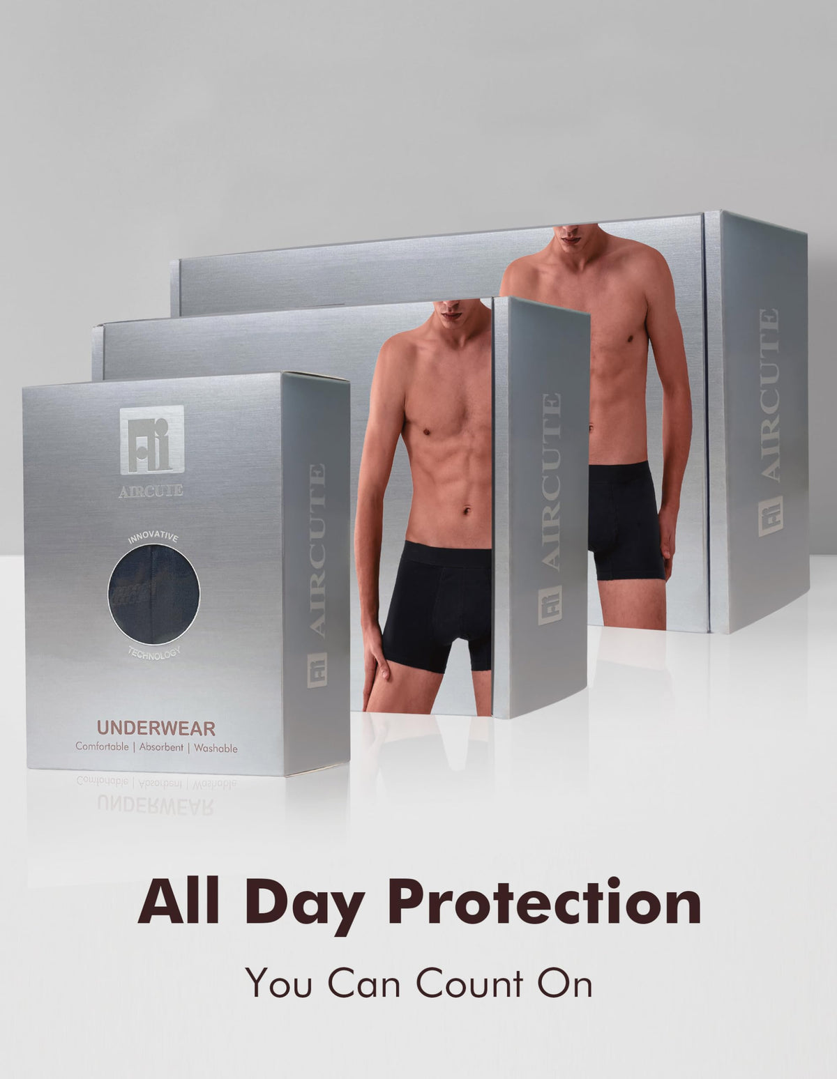 Washable Leak Proof Incontinence Underwear 5 Pack XXL I935