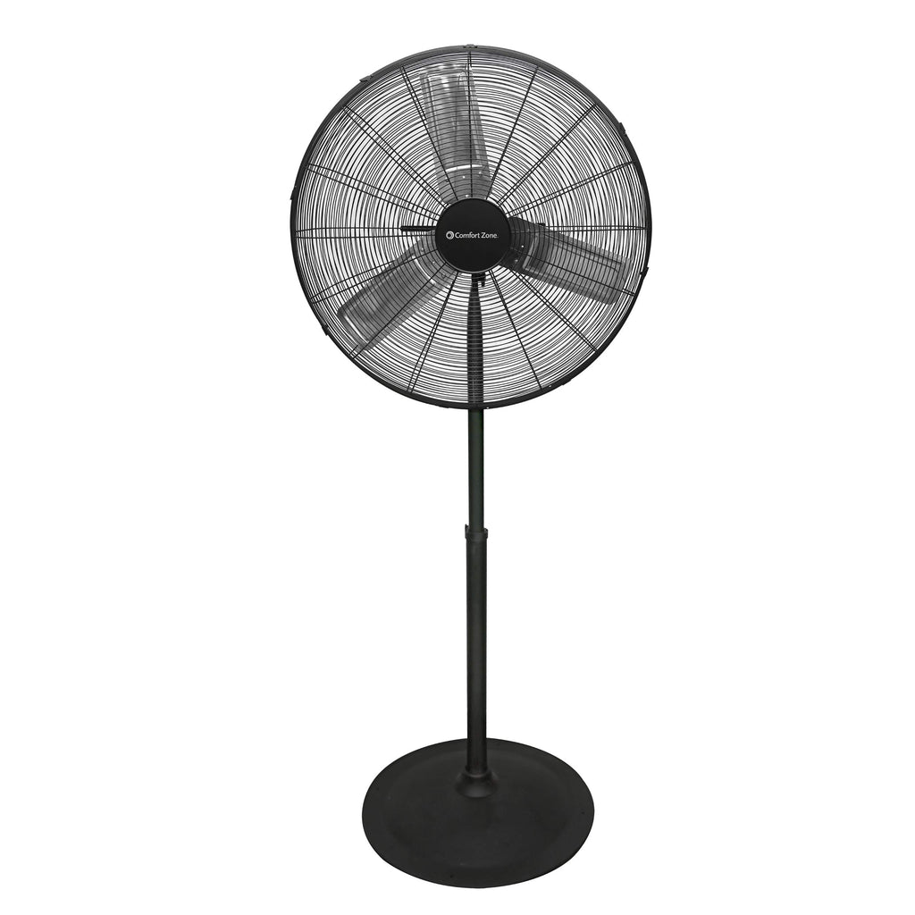 Industrial Pedestal Fan, 30 inch, 3 Speed, Adjustable Height, Metal X6706