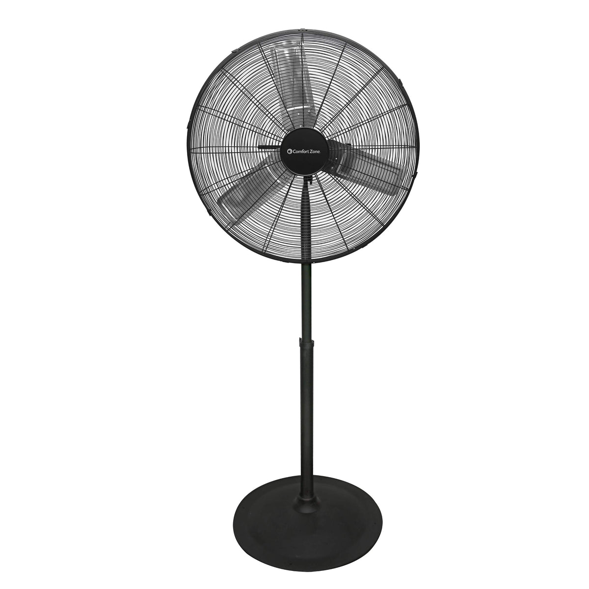 Industrial Pedestal Fan, 30 inch, 3 Speed, Adjustable Height, Metal X6706