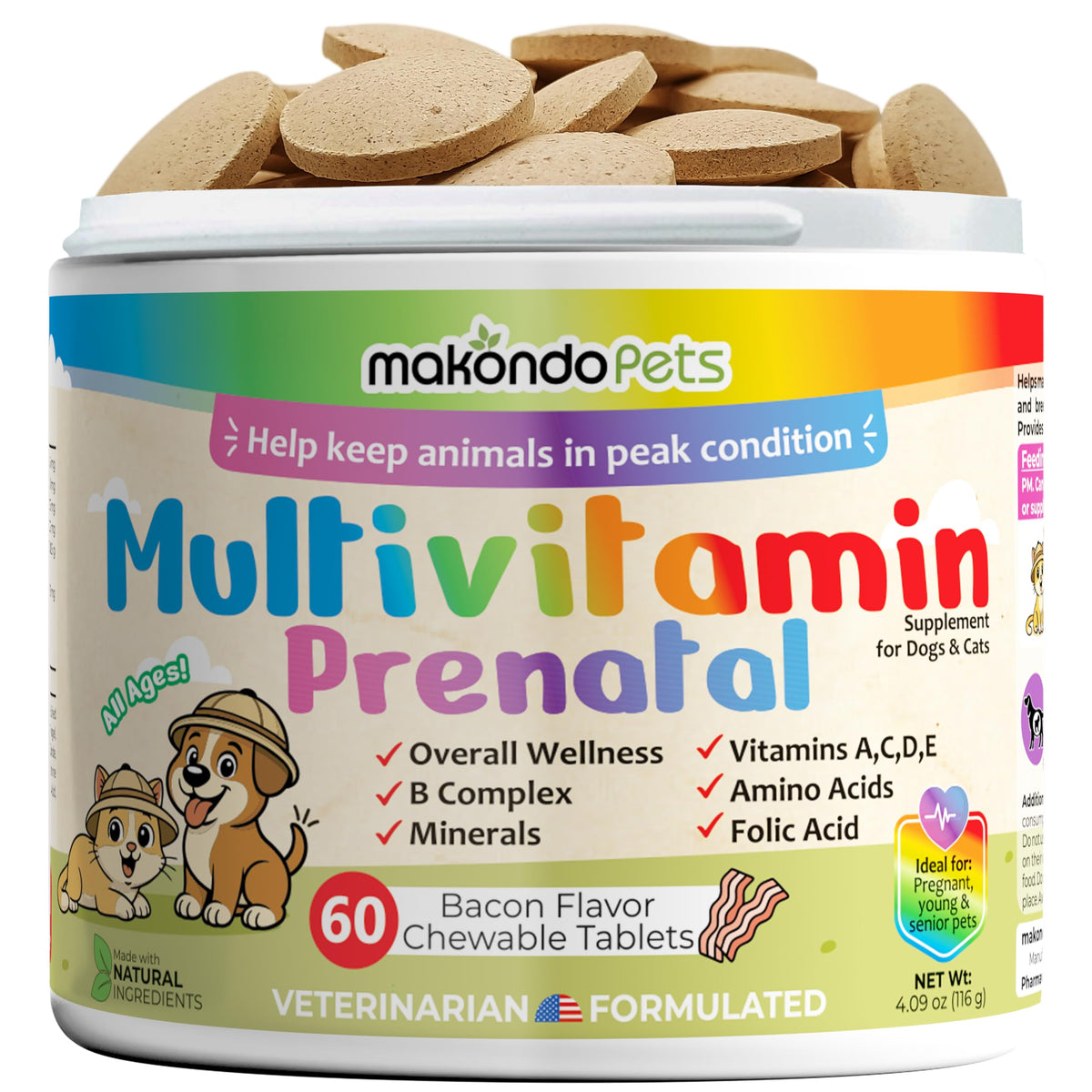 Dog Prenatal Vitamins 60 Tabs Supplement R487
