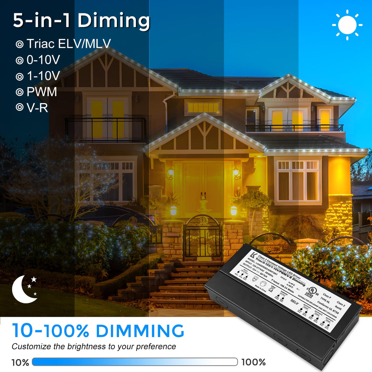 200W Dimmable IP67 Waterproof LED Driver P38933