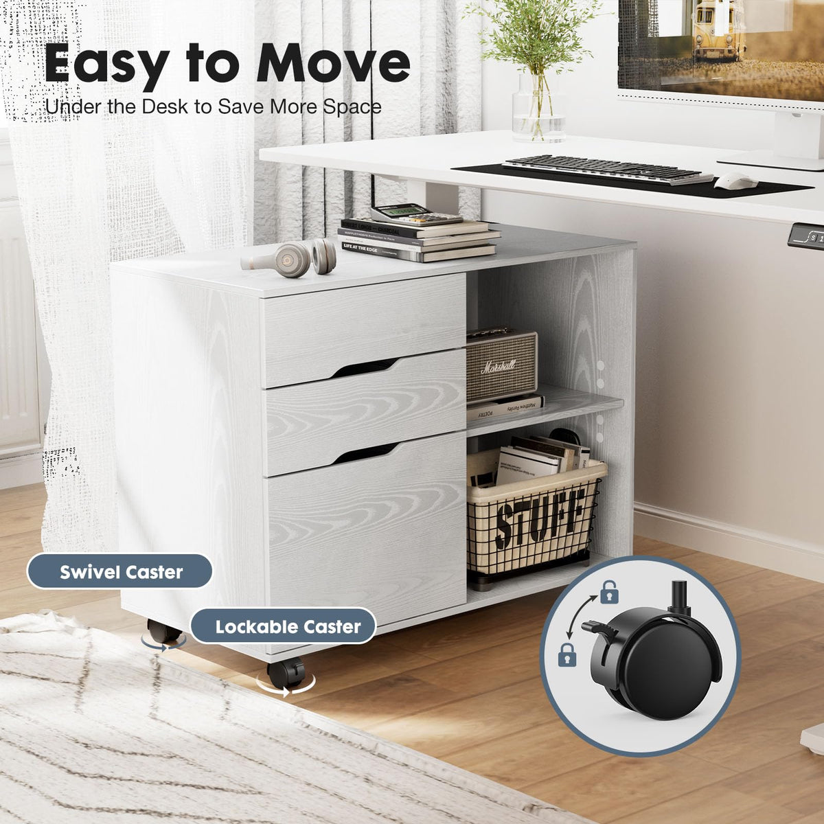 File Cabinet with 3 Drawers X58413