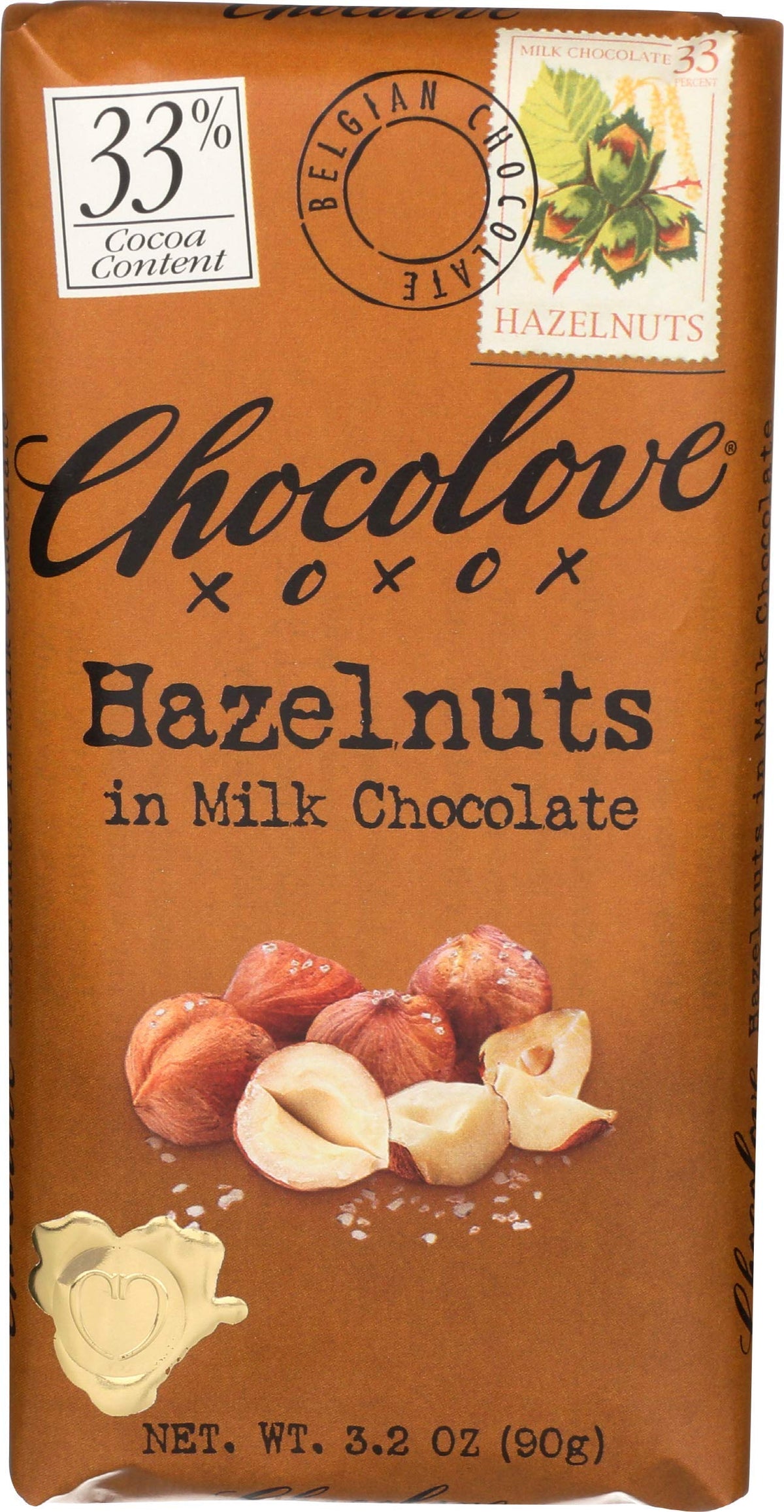 Hazelnut Milk Chocolate Bar 3.2 OZ H18308