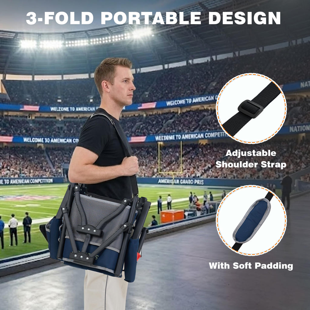 Folding Stadium Seats with Back Support and Cushion I737848